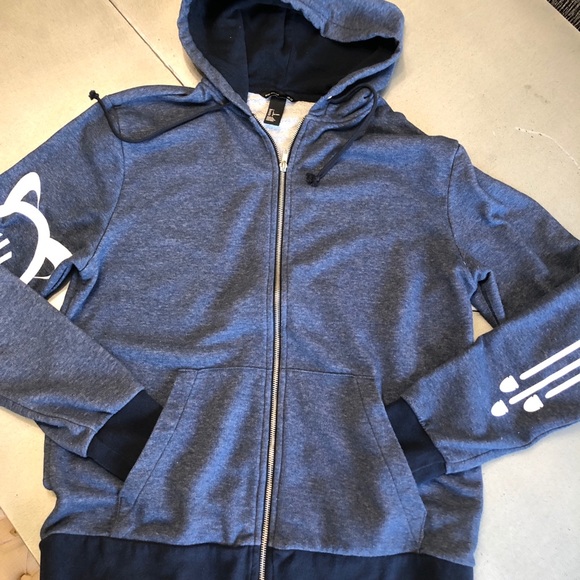 H&M Other - H&M blue zip up sweat jacket L